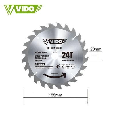 Vido Band 7in 185mm 24t Electric Power Large Circular Saw Wood Saw Cutting Machine Blade for Wood