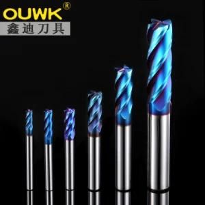 4 Flutes HRC60 Solid Carbide Milling Cutter Ball Nose End Mill