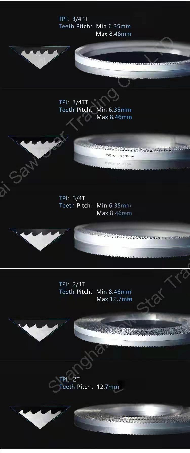 34*1.1*3900 Bimetal Band Saw Blade with The Best Cutting Effect