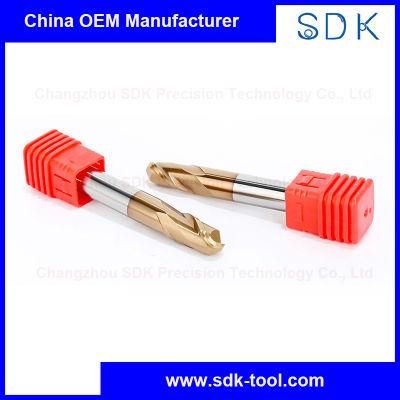 2 Flute Solid Carbide Ball Nose End Mills Cutter Stainless Steel