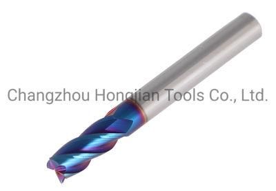 Best Quality Blue Nano Coated Carbide Square Endmill Cutter