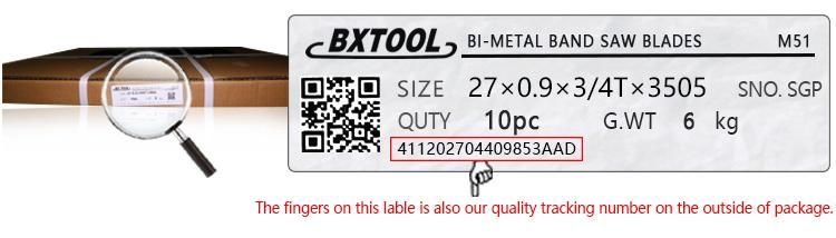 19*0.9*3t Setting Tooth Carbide Tipped Band Saw Blades for Cutting High Temperature Alloy Steels