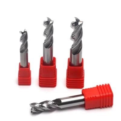 CNC Cutter Tungsten Tools Router Bits Carbide Colorful Coating End Mill 3 Flute High Polished Milling Cutter for Aluminum