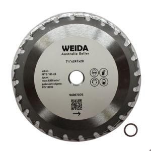 185mm Wood Circular Saw Blade Cutting Disc 7-1/4&rdquor; 24t Bore 30/25.4mm Quality