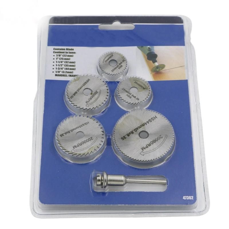 6PCS Mini HSS Circular Saw Blade Jig Saw Rotary Tool Wood Cutting Discs