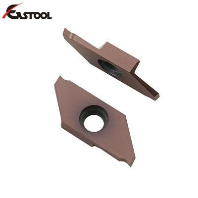 Cemented Carbide Grooving Inserts Tkf12r100/150/200 PVD Coating