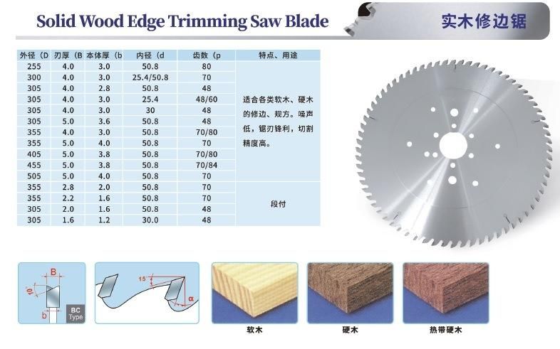 Solid Wood Edge Trimming Saw Blade
