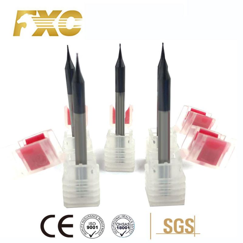 HRC50 Tungsten Carbide 0.5mm Micro End Mill