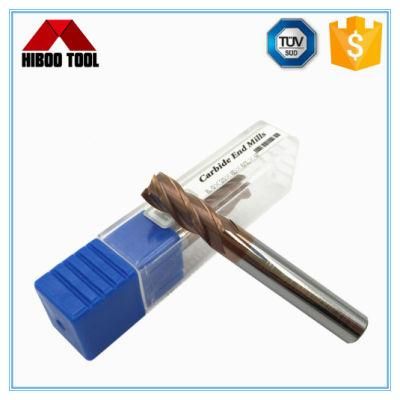 Z4 High Speed Carbide Square End Mills with Bronzed Coating