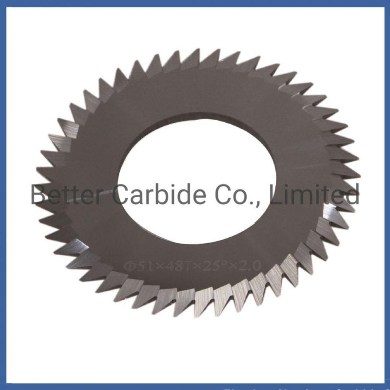 V Cut Cemented Carbide Blade - Tungsten Saw Blade