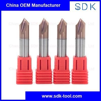 Carbide 60 Degree Chamfer End Mill Metal Working Tools for Steels