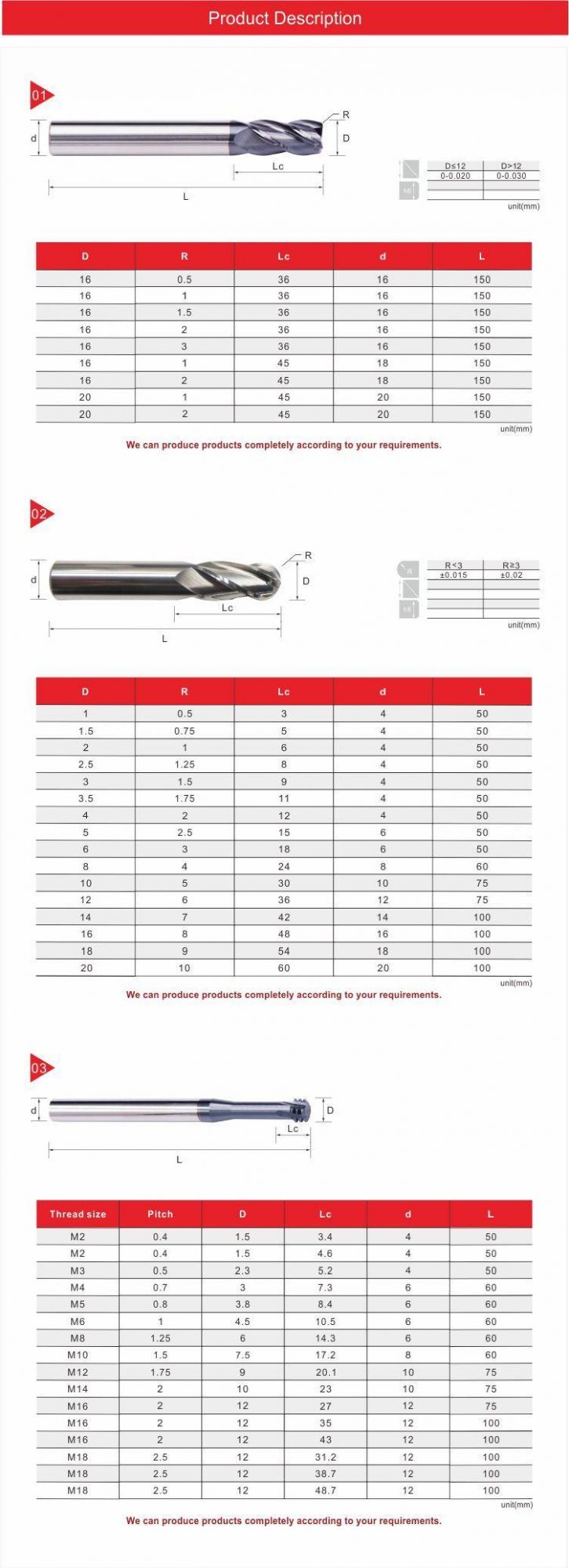 Low Coat Carbide Cutting Tools Spiral Milling Cutter for Steel