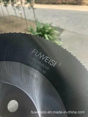 HSS Emo5co5 Material Circular Saw Blade for Cutting Stainless Steel Tubes.
