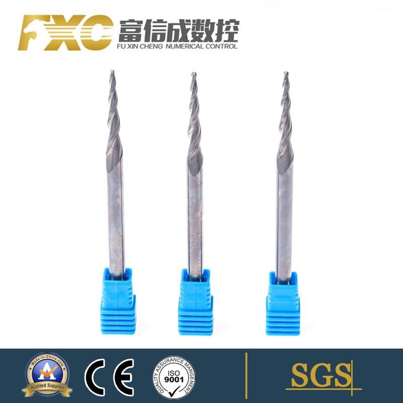 High Speed Cutting HRC55 Carbide Taper Ball Nose End Mill for Wood
