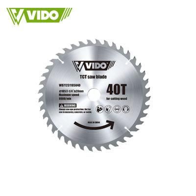 Vido 185mm 7inch 24t 40t Circular Saw Blade for Cutting Wood