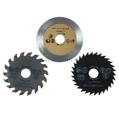 HSS Saw Blades, Rotary Saw Blade Kit, Cutting Chipboards, Wood and Plastic