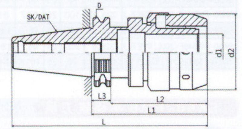 Bt/Nt/St/Jt/Sk/Dat/Cat CNC Tool Holder, Sk50-C Milling Arbor