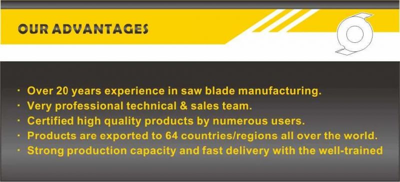 Tct Saw Blade for Aluminum Processing with Tcg Tooth Feature