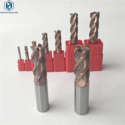 55HRC 4 Flutes Carbide End Mill for Stainless Steel