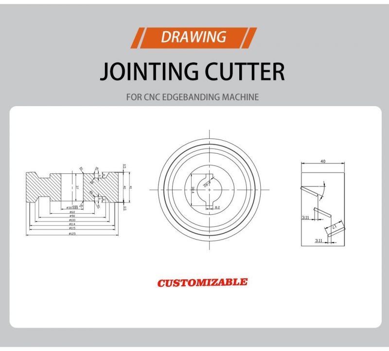 Kws PCD Wood Trimmer Cutterhead