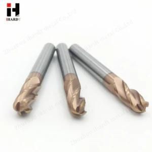 Ihardt 4 Flute Solid Carbide Ball Nose End Mill for High-Performance Machining