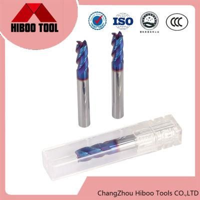 Good Quality HRC65 Blue Nano Coating Square End Mill