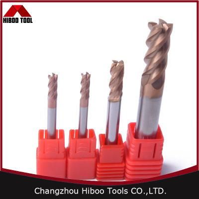 HRC58 Solid Square Carbide End Mills with Tisin Coated