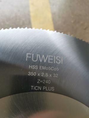 HSS EMo5Co5 Circular Saw Blade,cold saw blade for Hard Steel Cutting.