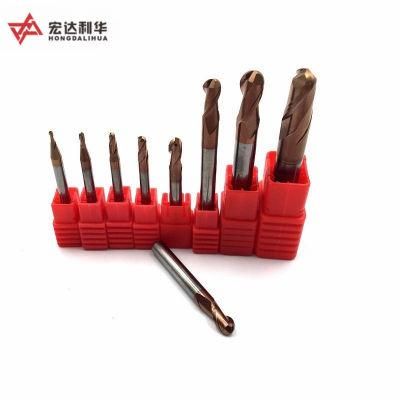 Solid Carbide Taper Ball Nose End Mill Cone Milling Cutter Spherical Woodworking Router Bit
