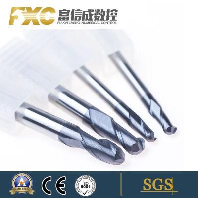 HRC45 2 Flute Carbide Ball Nose End Mill with High Performance