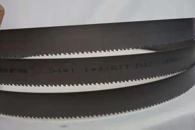 M42 34mm Bimetal Band Saw Blade for Cutting Non-Ferrous Steel
