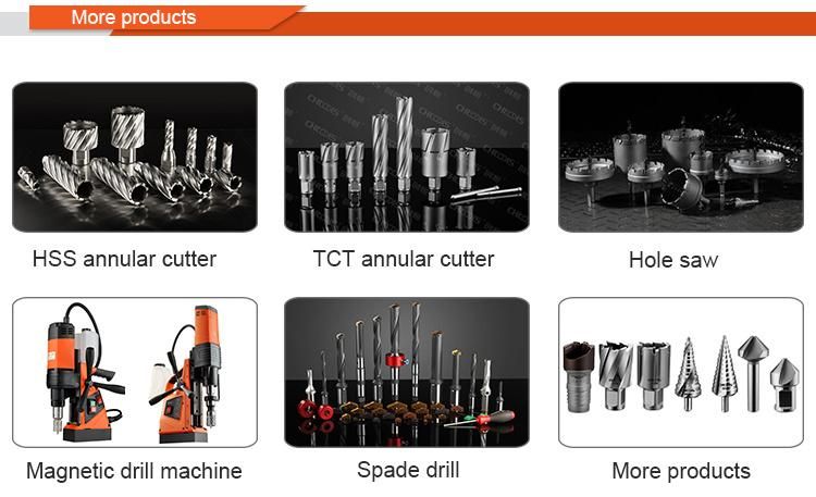 50mm Cutting Depth HSS Annular Drill HSS Broach Cutter Magnetic Drill