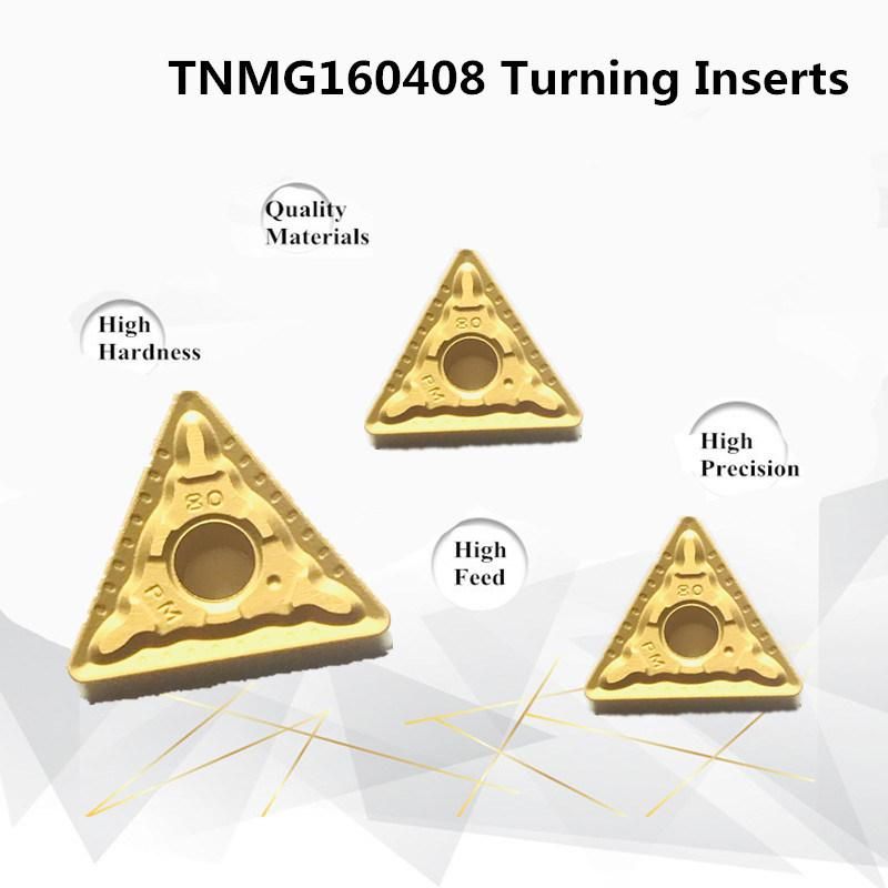 High Quality Tnmg160408-Pm Carbide Turning Insert for Mild Steel and Forged Steel
