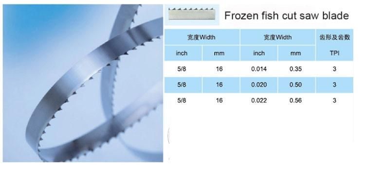 High Quality Meat Cutting Band Saw Blade for Food Industry 16mm