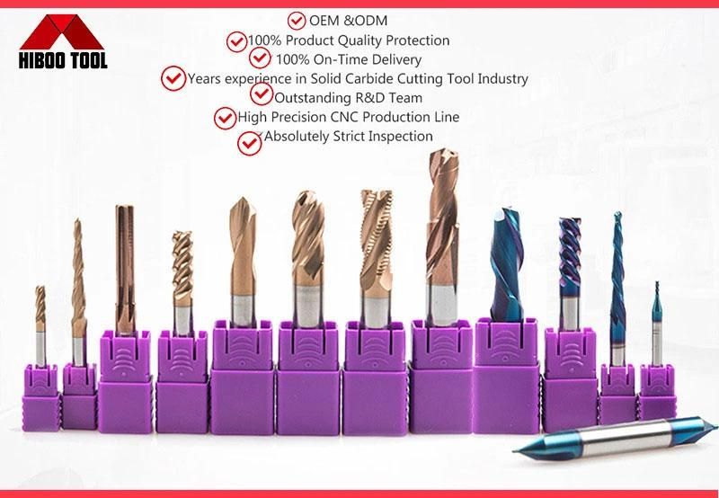 Factory Supplier HRC58 4 Flutes Solid Carbide Square End Mill