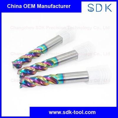 U Shape-Big Feed Dlc Coating Lifetime 2-3 Times Longer Tungsten Carbide Square End Mill Milling Cutter for Aluminium