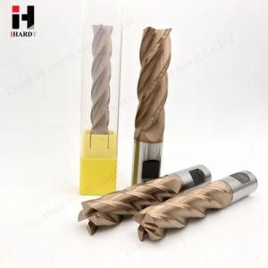 Ihardt High Quality 4 Flute Carbide Square End Mills with One Drive Flat Milling Cutters