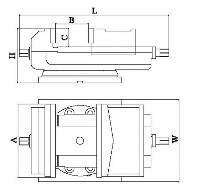 Qb250, Q13250, 10"Jaw Opening 300mm Boring Machine Vice