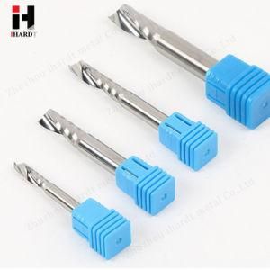 HRC 55 Solid Carbide Single Flute End Mill for Wood and Acrylic Cutting