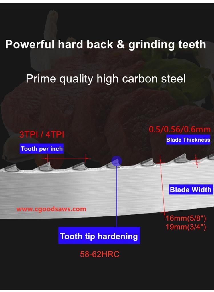 65 Inches High Accuracy Band Saw Blade Meat Cut Blade