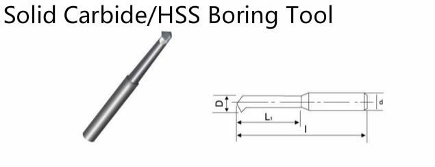Solid Carbide D10 Fine Boring Tool to Make Sure Precision of Aperture