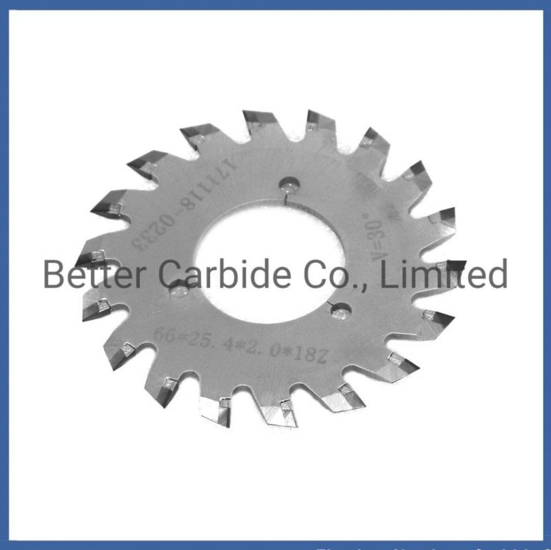 V Cut Cemented Carbide Blade - Tungsten Saw Blade