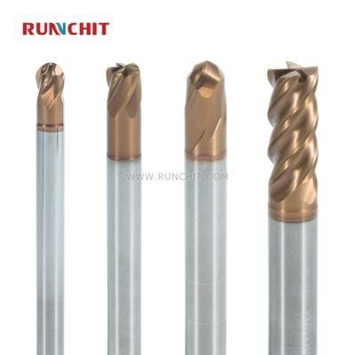 Coated Solid Carbide Tool End Mills Ballnose Cutter for CNC Machine Processing (HE0304)