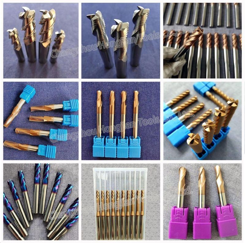 8.0mm Solid Carbide Cutting Tool End Mills for Processing Aluminum