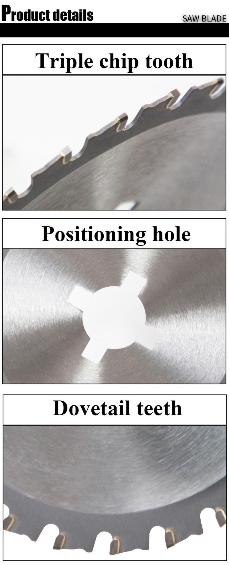 165mm Tct Metal Cutting Circular Saw Blade for Steel