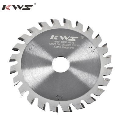 Kws Tct Carbide Adjustable Scoring Circular Saw Blade for Laminates and Wood Disc Saw Blade
