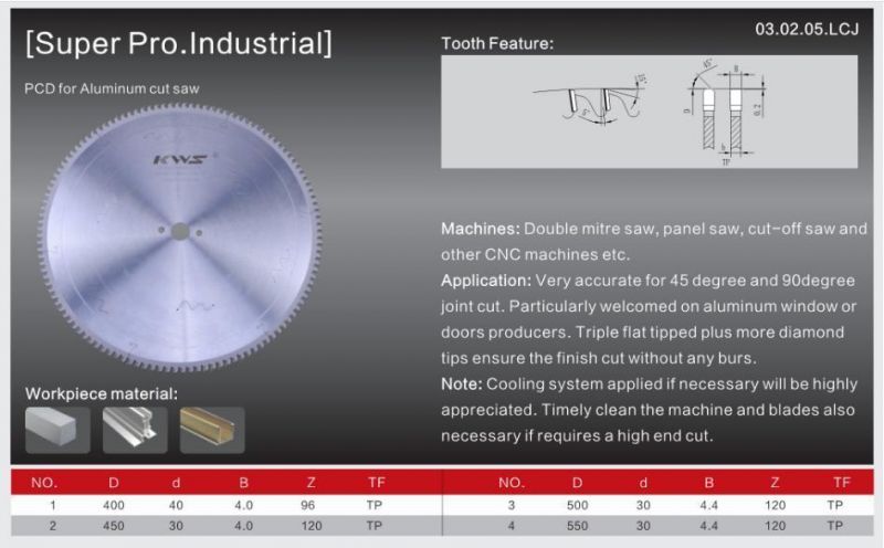 350mm 72t PCD Pd Polycrystalline Diamond Panel Sizing Woodworking Saw Blades Freud Quality