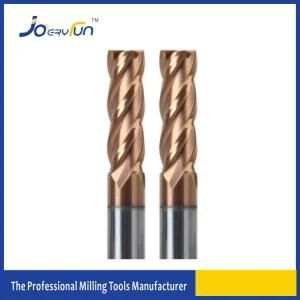 Solid Carbide 4 Flutes Flat End Mill for Stainless Steel