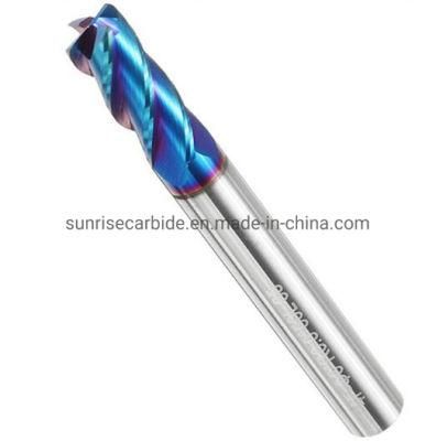 HRC55 Carbide 4 Flutes Standard Length End Mills for Cutting Tools