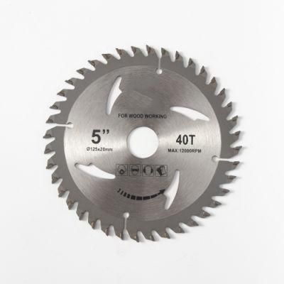 5&quot;*40t Circular Tct Saw Blade for Woodworking (SED-TSB5&quot;)